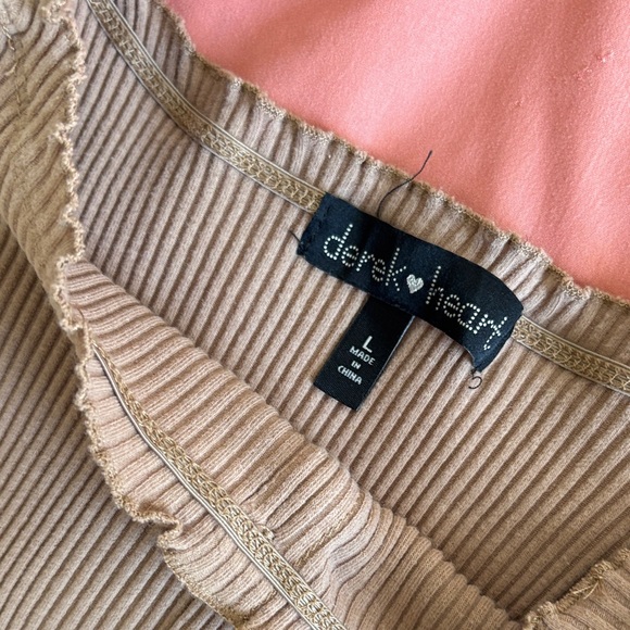 Button-Down Ribbed Dress - Picture 4 of 4